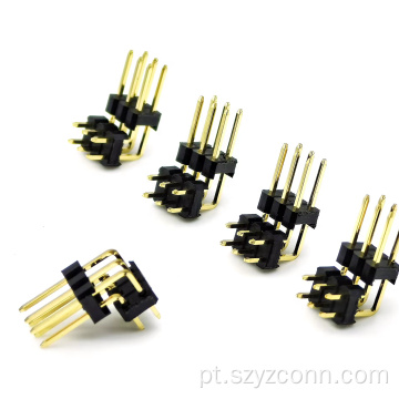 Cabeçalho de pino de 2,54 mm Linha dupla H5,0 mm 6P